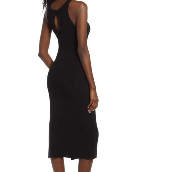 Leith Rib Sleeveless Midi Dress Nwt 